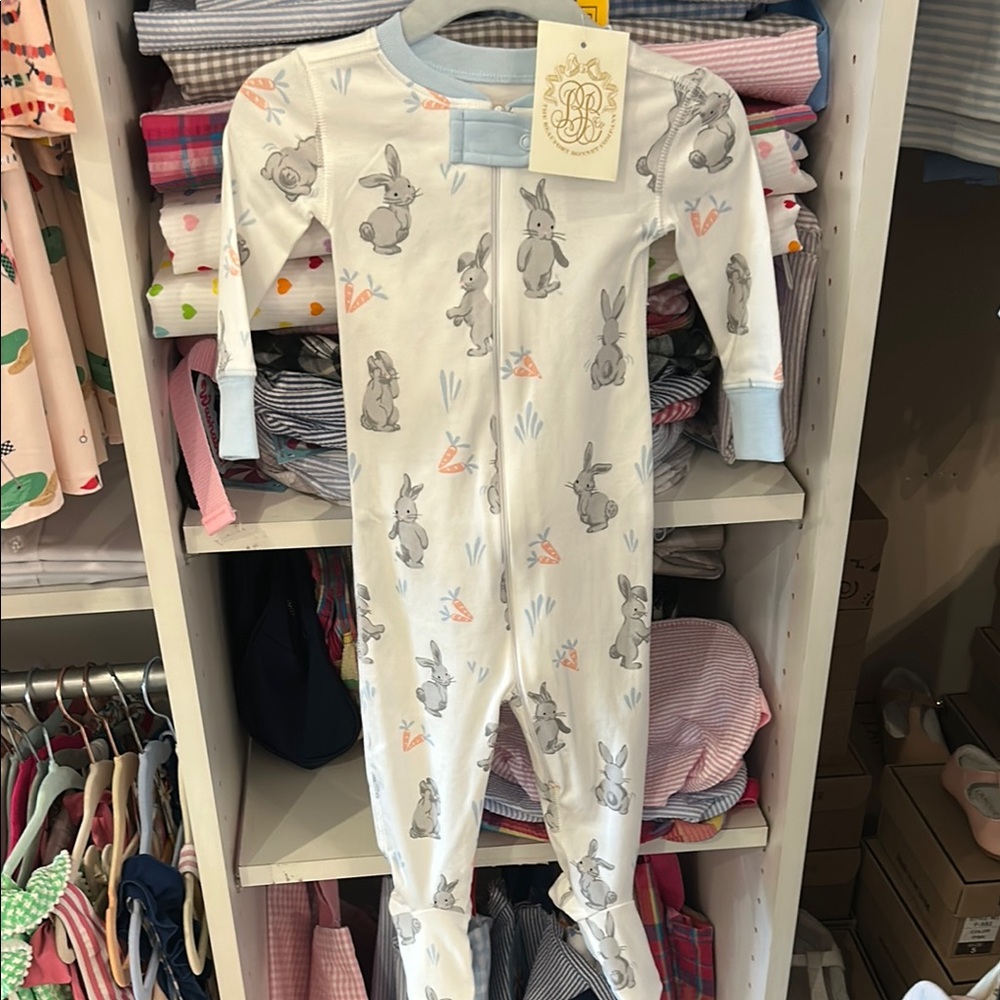 NWT TBBC Broad St Bunny Print Kids One Piece